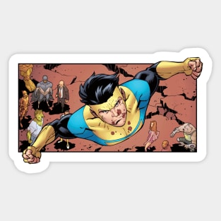 invincible scene Sticker